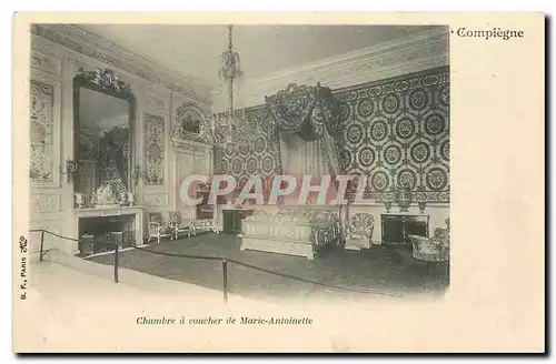 Ansichtskarte AK Chambre a coucher de Marie Antoinette Compiegne