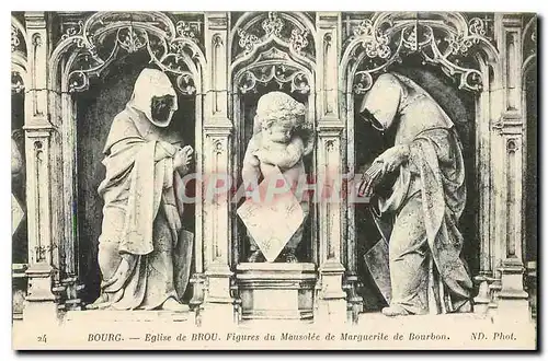 Ansichtskarte AK Bourg Eglise de Brou Figures du Mausolee de Marguerite de Bourbon