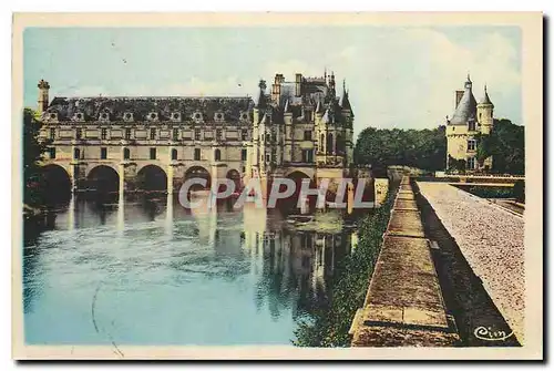 Cartes postales Chateau de Chenonceaux I et L cote Est