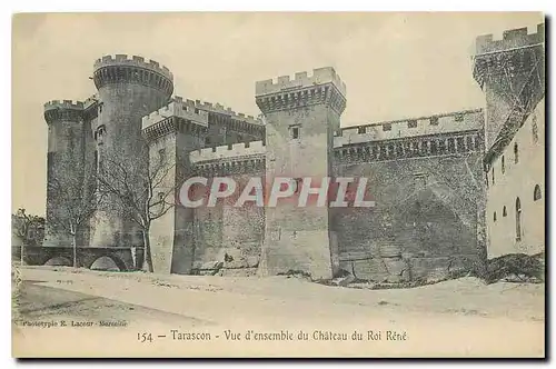 Cartes postales Tarascon Vue d'ensemble du Chateau du Roi Rene