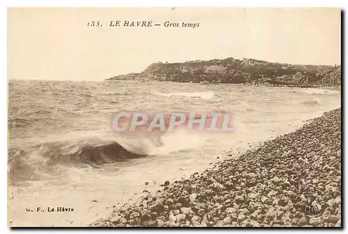 Cartes postales Le Havre Gros temps