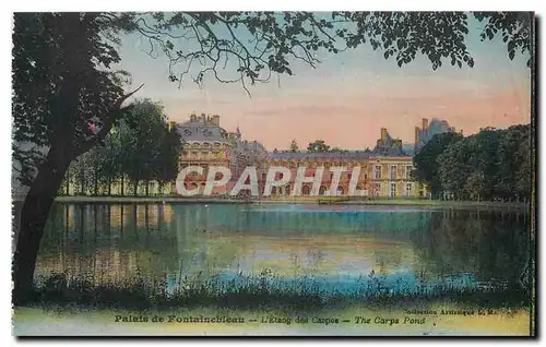 Ansichtskarte AK Palais de Fontainebleau l'Etang des Carpes