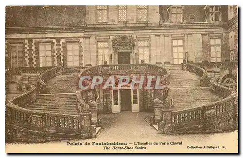 Ansichtskarte AK Palais de Fontainebleau l'Escalier du Fer a Cheval