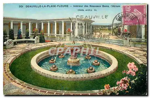 Cartes postales Deauville la Plage fleurie Interieur des Nouveaux Bains