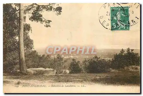 Cartes postales Fontainebleau Belvedere de Lavalliere