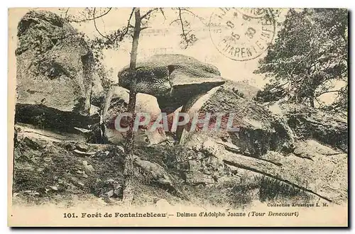 Cartes postales Foret de Fontainebleau Dolmen d'Adolphe Joanne