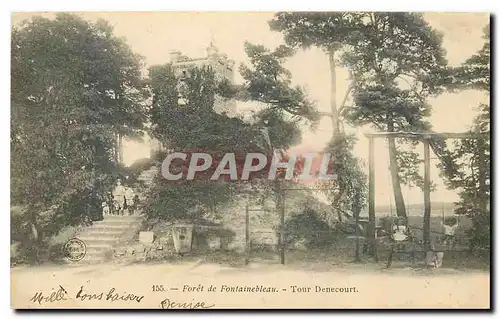 Cartes postales Foret de Fontainebleau Tour Dencourt