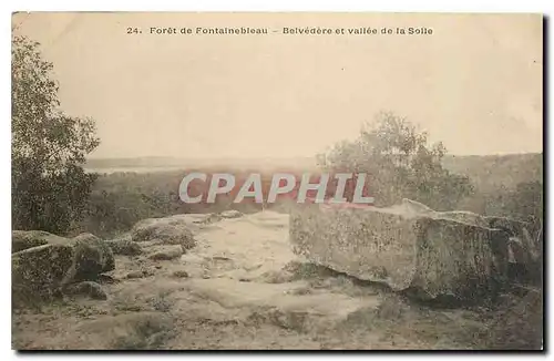 Ansichtskarte AK Foret de Fontainebleau Belvedere et vallee de la Solle