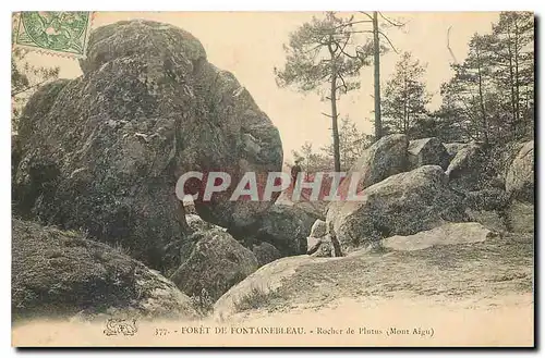 Ansichtskarte AK Foret de Fontainebleau Rocher de Plotus Mont Aigu