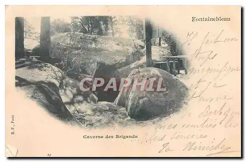 Cartes postales Fontainebleau Caverne des Brigands