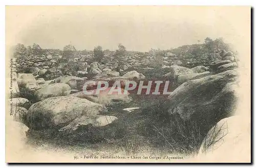 Ansichtskarte AK Foret de Fontainebleau Chaos des Gorges d'Apremont