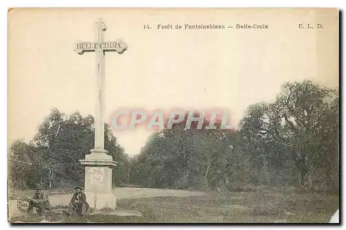 Ansichtskarte AK Foret de Fontainebleau Belle Croix