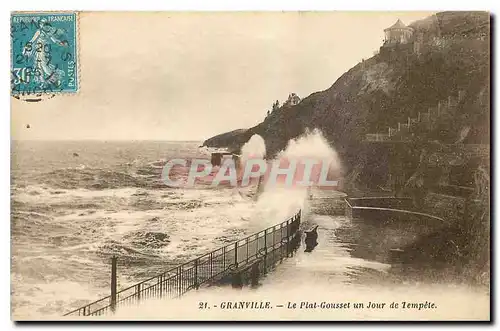 Ansichtskarte AK Granville Le Pont Gousset un Jour de Tempete