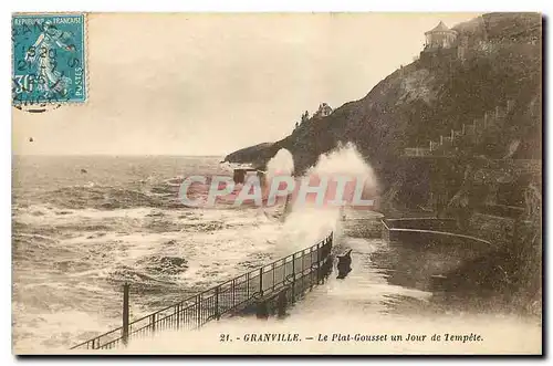 Cartes postales Granville Le Pont Gousset un Jour de Tempete