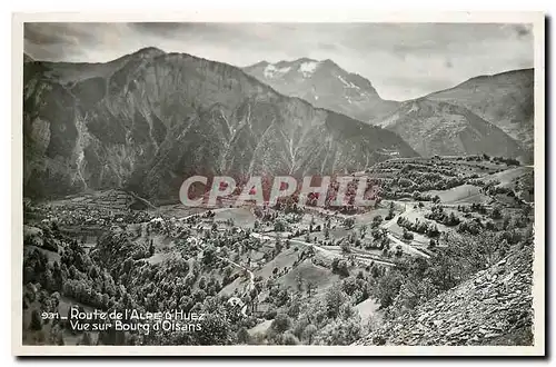 Cartes postales Route de l'Alre d'Huez Vue sur Bourg d'Oisans