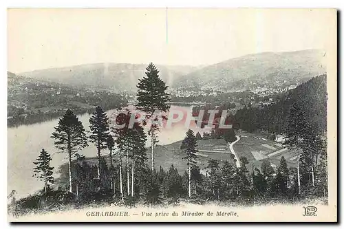 Cartes postales Gerardmer Vue prise du Mirador de Merelle