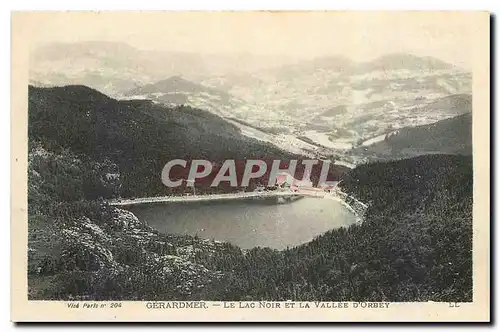 Cartes postales Gerardmer Le Lac Noir et la Vallee d'Orbey