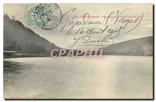 Cartes postales Gerardmer Coucher du soleil sur le Lac