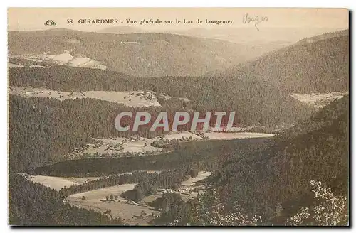 Cartes postales Gerardmer Vue generale sur le Lac de Longemer