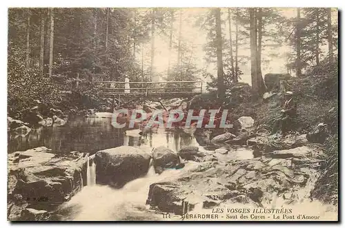 Ansichtskarte AK Les Vosges Illustrees Gerardmer Saut des Cuves Le Pont d'Amour