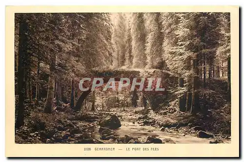 Ansichtskarte AK Gerardmer Le Pont des Fees