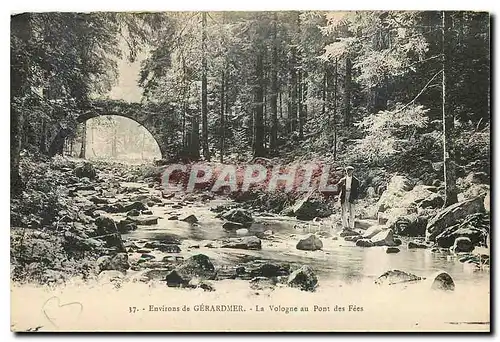 Ansichtskarte AK Environs de Gerardmer La Vologne au Pont des fees