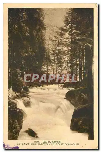 Cartes postales Gerardmer Le Saut des Cuves Le Pont d'Amour