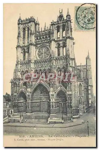 Cartes postales Amiens La Cathedrale Facade