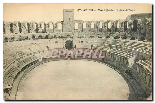 Ansichtskarte AK Arles Vue interieure des Arenes