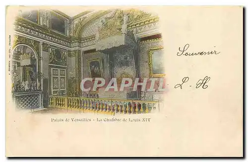 Cartes postales Palais de Versailles La Chambre de Louis XIV