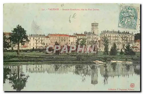 Cartes postales Valence Avenue Gambetta vue du Parc Jouvet