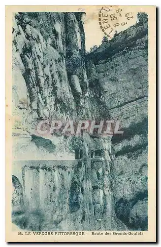 Cartes postales Le Vercors Pittoresque Route des Grands Goulets