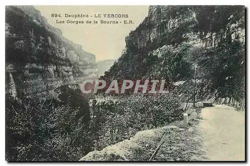 Ansichtskarte AK Dauphine Le Vercors Les Gorges de la Bourne