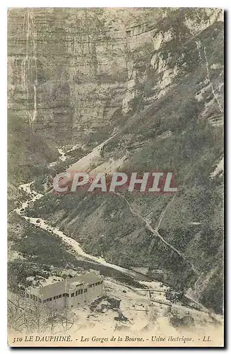 Cartes postales Le Dauphine Les Gorges de la Bourne Usine electrique