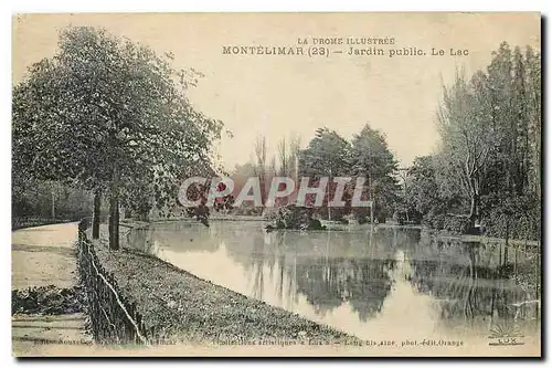 Ansichtskarte AK La Drome Illustree Montelimar Jardin public Le Lac