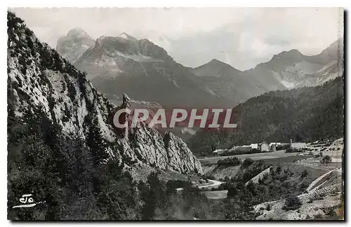 Moderne Karte Les Alpes Lus la Croix Haute Hameau de la Jarjatte Grand Ferrand Petit Ferrand Tete du Lauzon