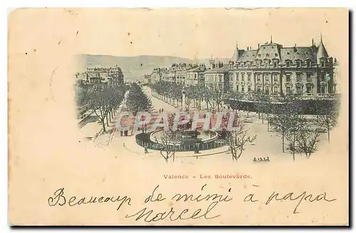 Cartes postales Valence Les Boulevards