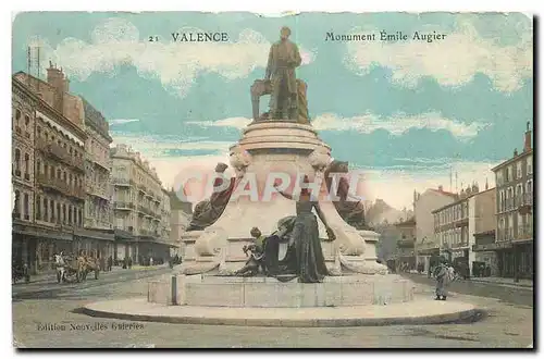 Ansichtskarte AK Valence Monument Emile Augier