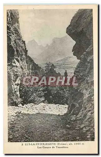 Ansichtskarte AK Lus la Croix Haute Drome Les Gorges de Toussieres