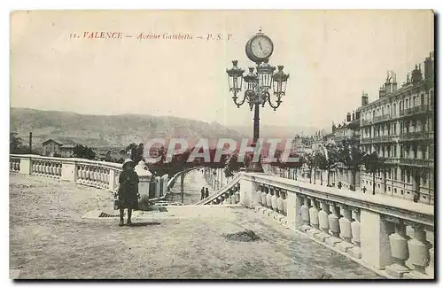 Cartes postales Valence Avenue Gambetta