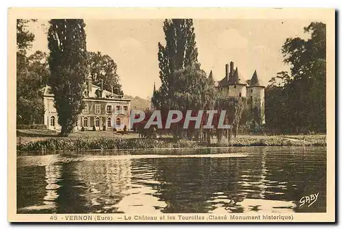 Cartes postales Vernon Eure Le Chateau et les Tourelles Classe monument historique