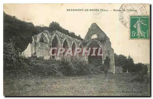 Ansichtskarte AK Beaumont le Roger Eure Ruines de l'Abbaye