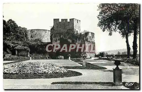 Ansichtskarte AK Gisors Eure Route de la Mer Le Chateau La Tour du Gouverneur et du Prisonnier