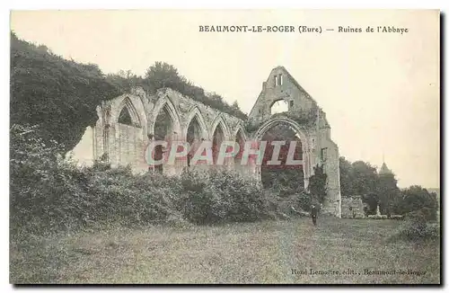 Ansichtskarte AK Beaumont le Roger Eure Ruines de l'Abbaye