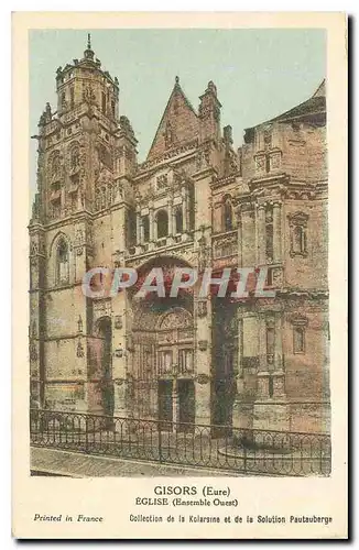 Cartes postales Gisors Eure Eglise Ensemble Ouest