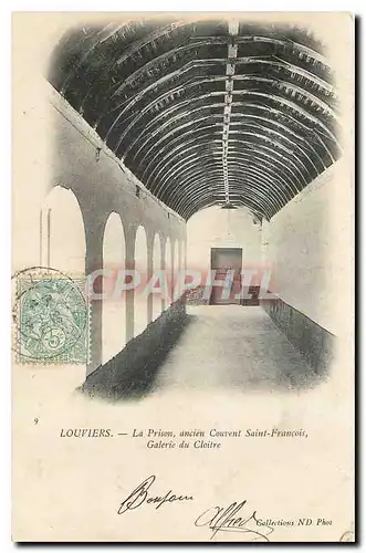 Ansichtskarte AK Louviers La Prison ancien Couvent Saint Francois Galerie du Cloitre