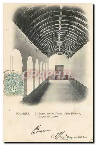 Cartes postales Louviers La Prison ancien Couvent Saint Francois Galerie du Cloitre