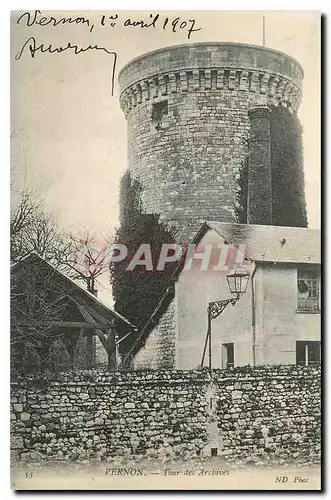 Cartes postales Vernon Tour des Archives