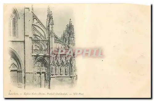 Cartes postales Louviers Eglise Notre Dame Portail Occidental