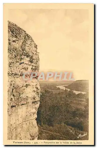 Ansichtskarte AK Vernon Eure Perspective sur la Vallee de la Seine